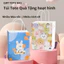 Túi giấy trắng kraft đựng quà tặng handmade sinh nhật in họa tiết họat hình thú đáng yêu TU40