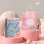 Túi giấy trắng kraft đựng quà tặng handmade sinh nhật in họa tiết họat hình thú đáng yêu TU40