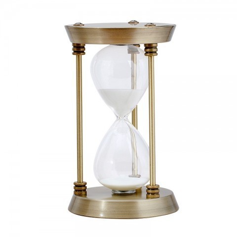 Đồng hồ cát kiểu dáng cổ điển 15 phút size mini 12cm vintage, decor trang trí nhà cửa