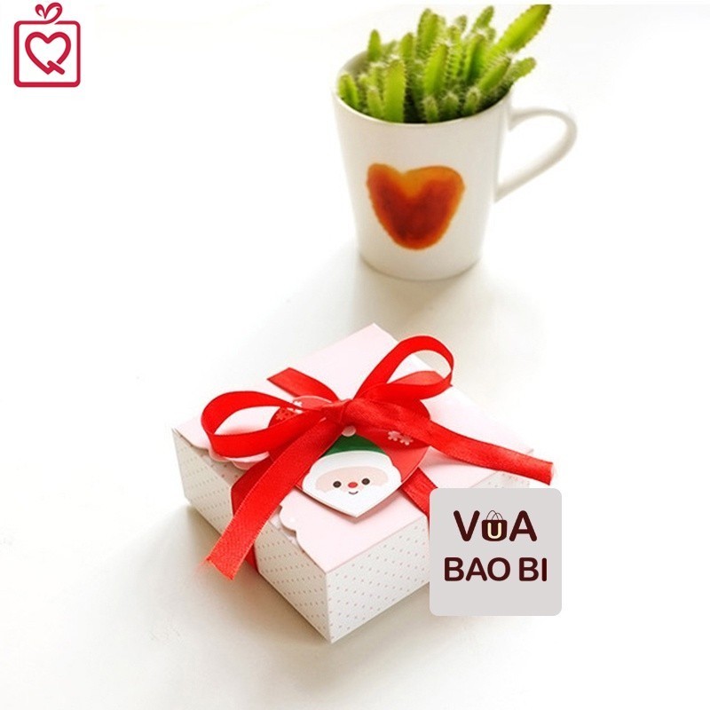 Thiệp giáng sinh Noel TE06 treo gói quà  thiệp treo cây thông, bánh kẹo người tuyết ông già Noel