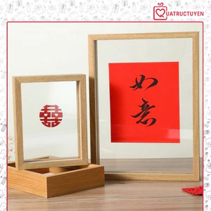 Khung ảnh để bàn Khung gỗ mica trong suốt decor nhà cửa Minimalism