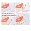 Set phong bì +giấy viết thư TH33 in hình mèo hồng hoạt hình KT, Bông hoa dễ thương bưu thiếp tặng quà