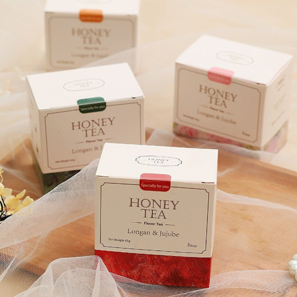 Trà mật ong long nhãn táo đỏ mini dưỡng tâm, thanh lọc cơ thể, hộp trà mini tặng quà
