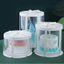 Hộp trụ tròn mica trong suốt H39 ,hộp quà nhựa đựng bánh sinh nhât, quà tặng độc đáo cao 21cm đáy 18cm
