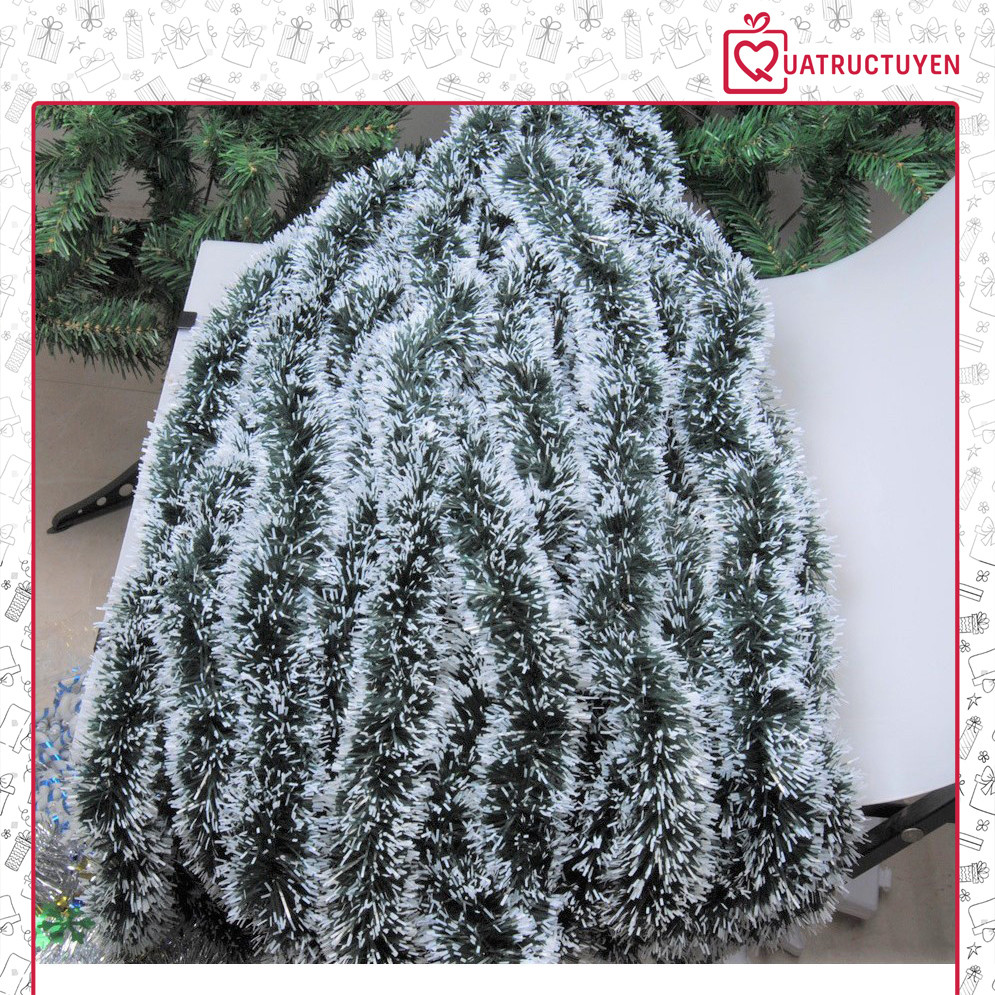 [Combo 2]Dây chồn trang trí noel, giáng sinh dài 1m8, dây chồn nhiều màu tạo cây thông vòng nguyệt quế noel