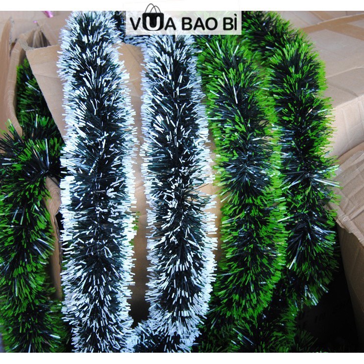 [Combo 2]Dây chồn trang trí noel, giáng sinh dài 1m8, dây chồn nhiều màu tạo cây thông vòng nguyệt quế noel