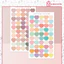 Set 50 miếng dán sticker trái tim màu pastel TE63 nhãn dán niêm phong, trang trí, hộp quà tặng
