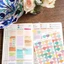 Set 50 miếng dán sticker trái tim màu pastel TE63 nhãn dán niêm phong, trang trí, hộp quà tặng