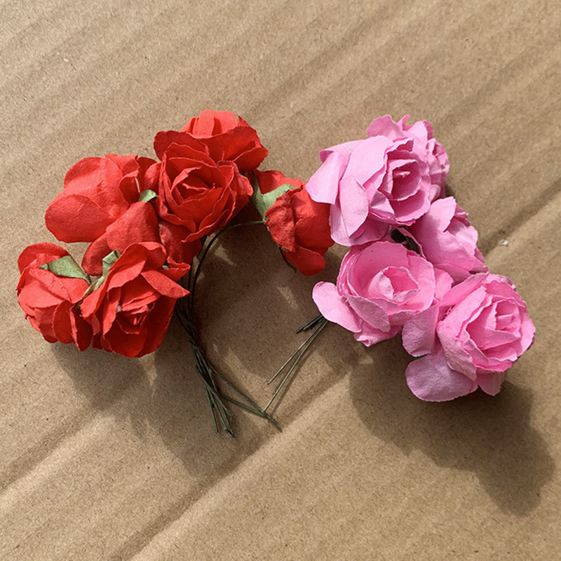 [Combo 2]Hoa giấy decor, trang trí thiệp quà tặng, Tag dán hoa handmade dán thiệp, bưu thiếp độc đáo
