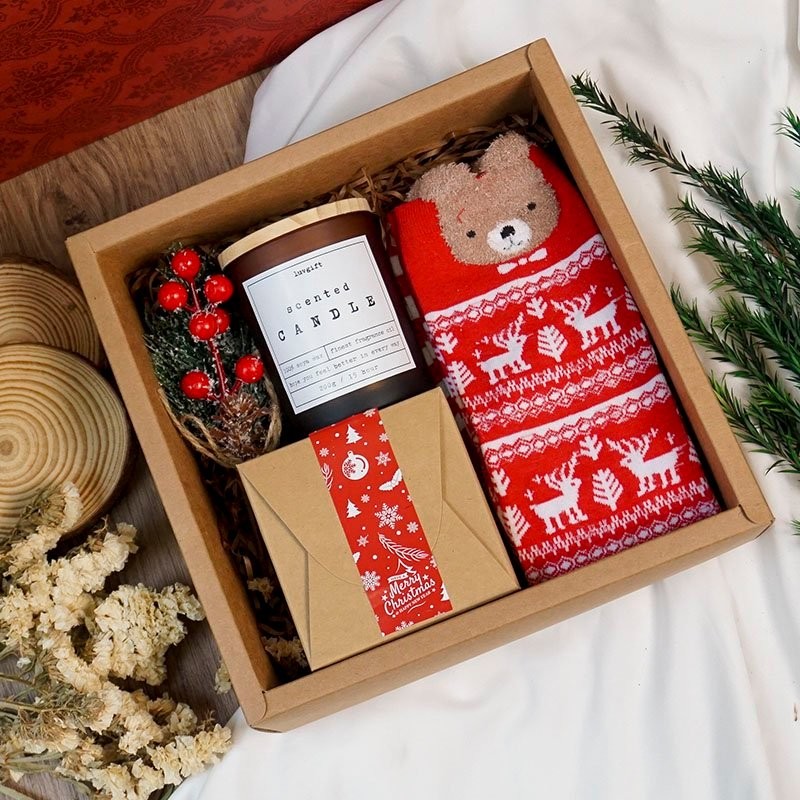 Set quà tặng Luvgift Merry Xmas Luv205, set quà ấm áp tặng giáng sinh tặng người yêu, bạn gái, vợ