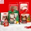 Túi quà giáng sinh TU03 cửa sổ trong suốt cùng hoạ tiết Noel , Túi giấy đựng quà mica