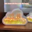 Gương để bàn kiêm đèn led vườn hoa Tulip DIY Cloud Tulip ( Mẫu đã được gắn sẵn hoa bên trong)