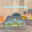 Gương để bàn kiêm đèn led vườn hoa Tulip DIY Cloud Tulip ( Mẫu đã được gắn sẵn hoa bên trong)