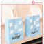 Túi quà giấy hoạ tiết mây xanh TU55 Tui giấy xanh hình cloud puppy mây bồng bềnh dễ thương