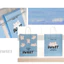 Túi quà giấy hoạ tiết mây xanh TU55 Tui giấy xanh hình cloud puppy mây bồng bềnh dễ thương