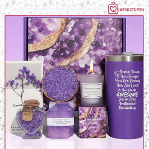 Set quà tặng Luvgift You are awesome Luv220 Quà tặng Màu tím- Quà sinh nhật Bạn Gái dịp sinh nhật
