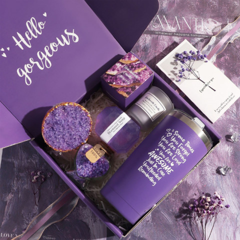 Set quà tặng  Luvgift You are awesome Luv220 Quà tặng Màu tím- Quà sinh nhật Bạn Gái dịp sinh nhật