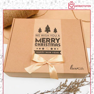 Hộp quà - Túi quà tặng Noel vintage thiết kế handmade ,tổng hợp nhiều loại hộp túi đựng quà