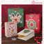 Túi giấy đựng quà họa tiết Giáng sinh dán nổi TU09 hình tuần lộc ông Già noel dày dặn