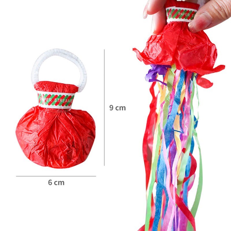 [Combo 3] Pháo bông ném sợi dây sắc màu, túi giấy ném ma thuật dễ thu dọn để tổ sự kiện, tiệc tùng