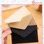 Bao đựng thiệp giấy làm bưu thiếp TH15, Phong bì kraft trơn 10.5 x 7cm màu trắng/ đen/ nâu