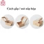 Hộp kraft mặt cửa sổ mặt mica H07 hộp quà tặng kèm nơ gai Vintage kèm khay đựng bánh