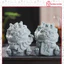Bộ 4 tượng rồng Lai Tài 6cm màu đá, set tượng rồng mini để bàn, trang trí, cầu tài lộc, may mắn
