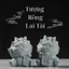 Bộ 4 tượng rồng Lai Tài 6cm màu đá, set tượng rồng mini để bàn, trang trí, cầu tài lộc, may mắn