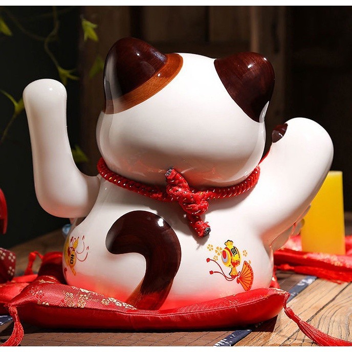 Mèo vẫy tay Chiêu Tài Tiến Bảo, mèo thần tài, mèo nhật bản, thuận lợi kinh doanh buôn bán