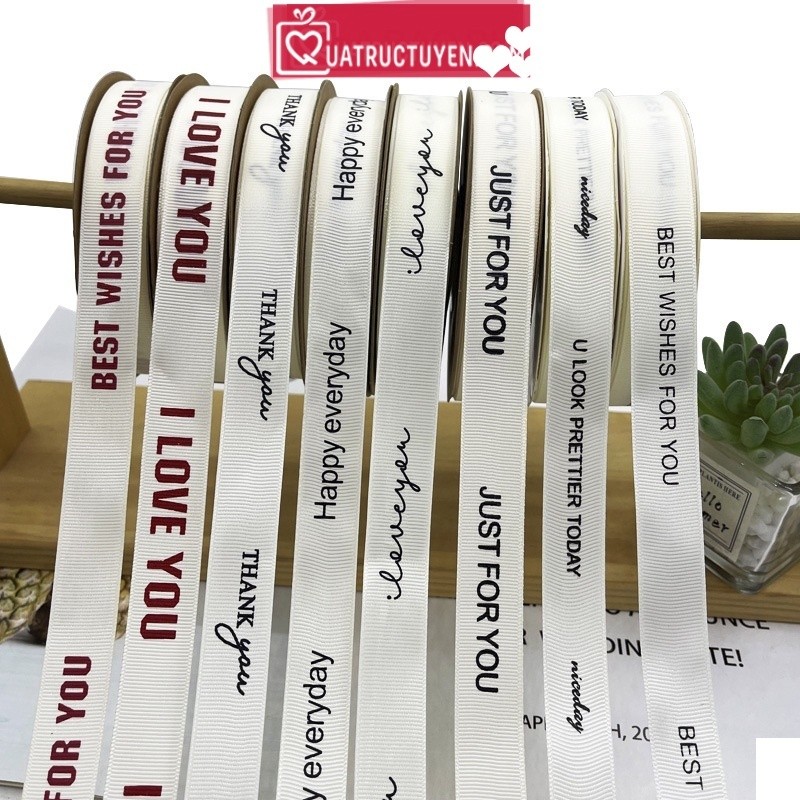 Ruy bẳng vải lụa satin - voan đuối cá 1 cuộn nơ nhiều mẫu tùy chọn [Link tổng hợp]