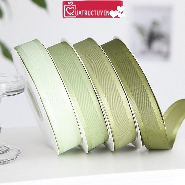 Ruy bẳng vải lụa satin - voan đuối cá 1 cuộn nơ nhiều mẫu tùy chọn [Link tổng hợp]