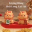Bộ 4 tượng rồng Hoả Long Lai Tài 6cm, set tượng mini rồng trang trí nhà, mang may mắn, tài lộc
