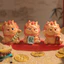 Bộ 4 tượng rồng Hoả Long Lai Tài 6cm, set tượng mini rồng trang trí nhà, mang may mắn, tài lộc