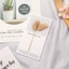 Thiệp chúc mừng giấy trắng cài hoa khô vinatage, thiệp 20/11 sinh nhật, chúc mừng VUABAOBI