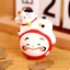Tượng Mèo thần tài và Daruma Kim Vận 7.5cm, tượng cầu may mắn, bình an, thịnh vượng