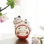 Tượng Mèo thần tài và Daruma Kim Vận 7.5cm, tượng cầu may mắn, bình an, thịnh vượng