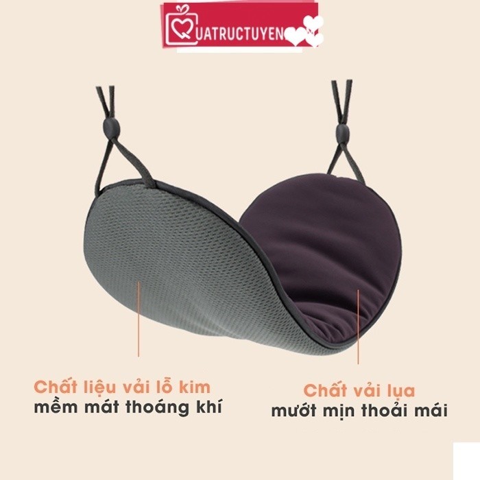Bịt mắt vải vải bông mêm mịn,  trơn màu khổ lớn cho văn phòng, sinh viên, học sinh, đi du lịch