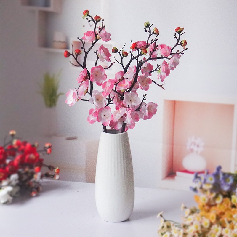 Cành hoa đào 30-60cm trang trí giỏ quà tết, trang trí Tết, oản nghệ thuật tháp bánh -Vua Bao Bì