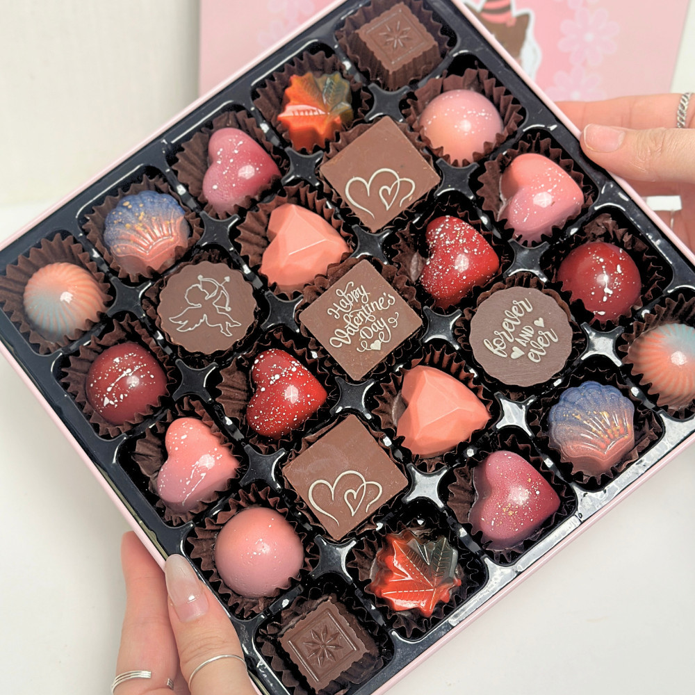 Socola Valentine Sweet Love Tình Yêu ngọt ngào SO25 Hộp thiếc quà tặng bạn gái, người yêu Valetine