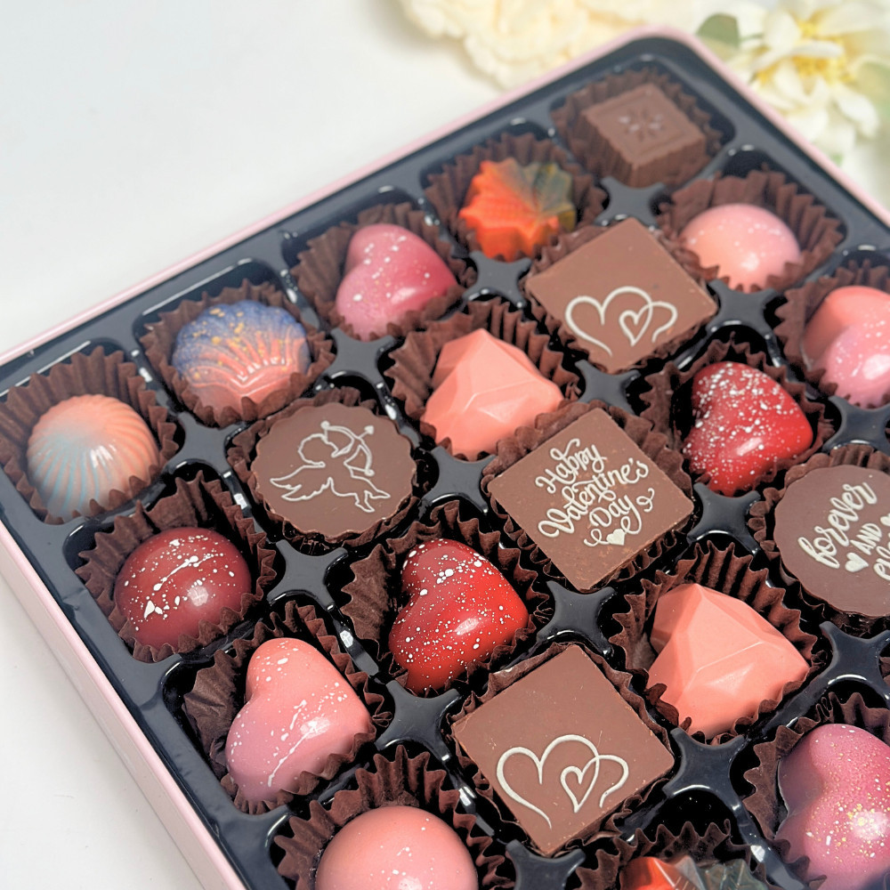 Socola Valentine Sweet Love Tình Yêu ngọt ngào SO25 Hộp thiếc quà tặng bạn gái, người yêu Valetine