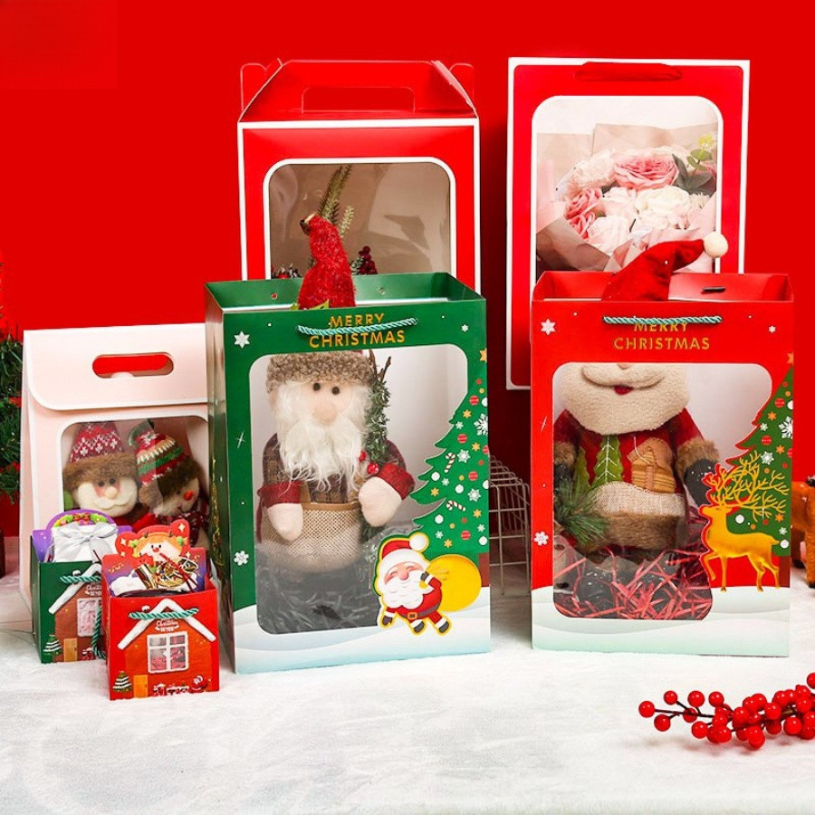 [Combo 3] Túi quà giáng sinh Noel, Túi giấy đựng quà hoạ tiết Noel