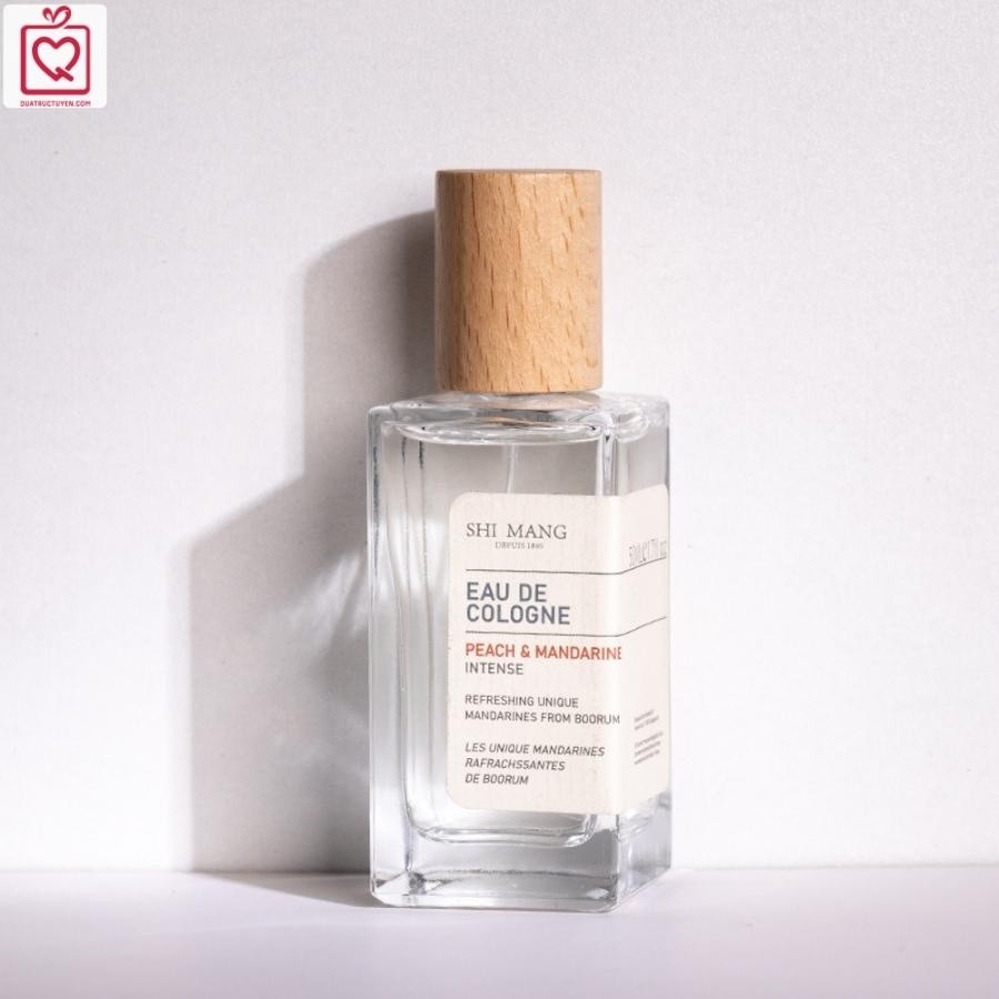 Xịt thơm body mist Shimang nắp gỗ, Body mist lọ thuỷ tinh trong suốt thanh lịch
