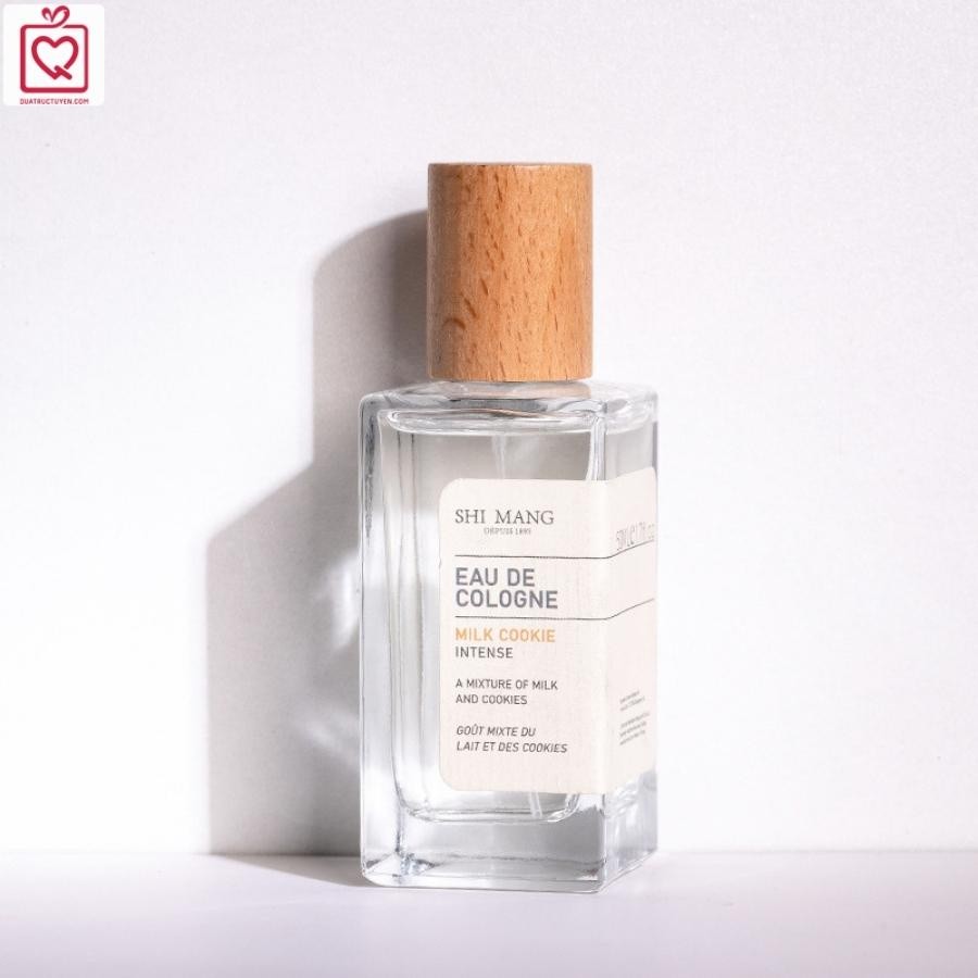 Xịt thơm body mist Shimang nắp gỗ, Body mist lọ thuỷ tinh trong suốt thanh lịch