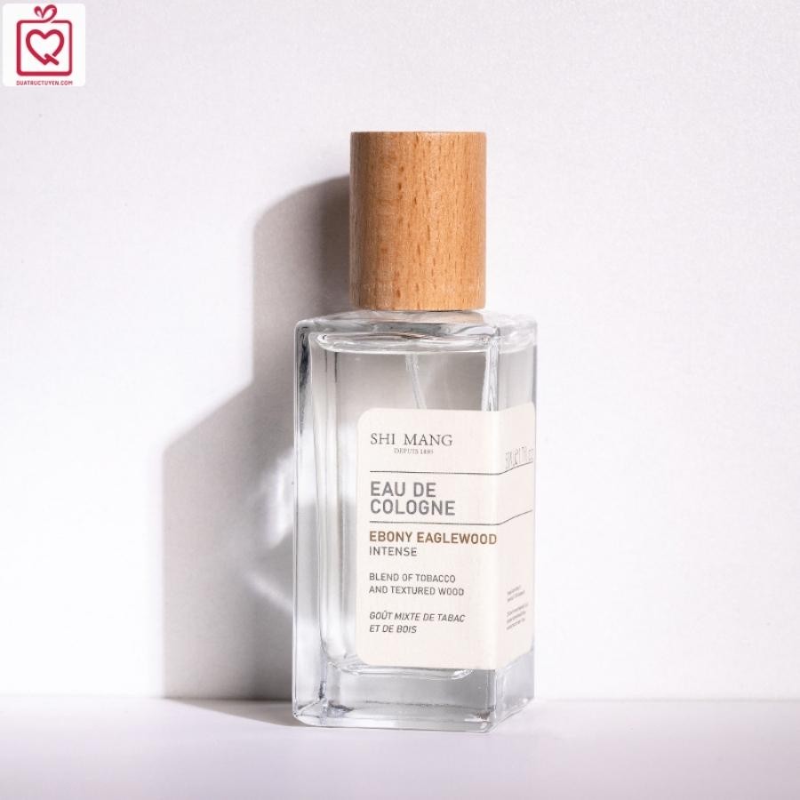 Xịt thơm body mist Shimang nắp gỗ, Body mist lọ thuỷ tinh trong suốt thanh lịch
