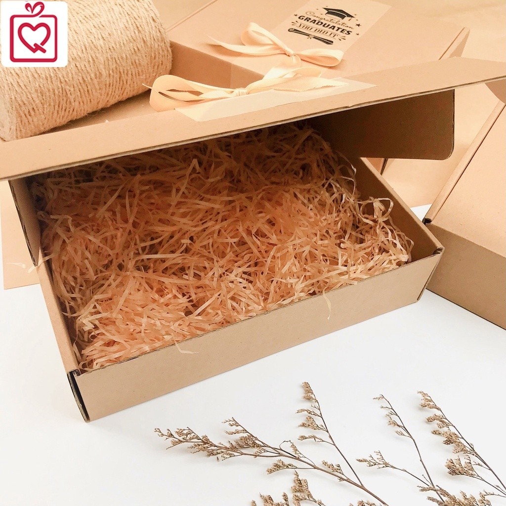 Hộp quà  kraft báo cổ điển Vintage trang trí phong cách Bullet journal đựng quà tặng sinh nhật,..
