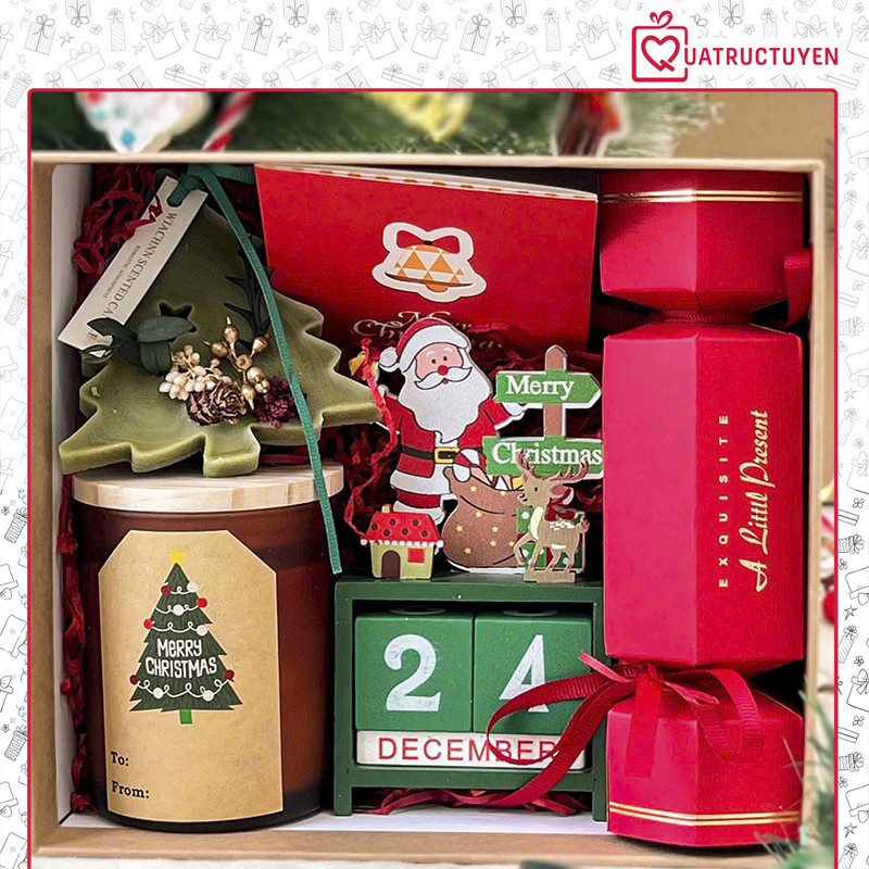 Set quà tặng So Verry Merry Luv129 - Set quà Giáng sinh ý nghĩa kèm túi quà tặng sang trọng