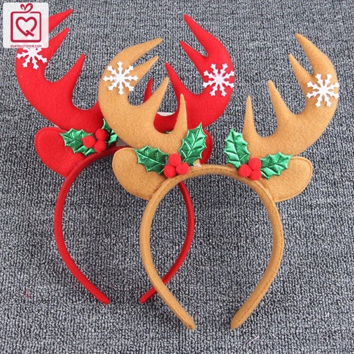 Bờm sừng tuần lộc Noel giáng sinh phụ kiện hóa trang dễ thương bạn gái, bé gái