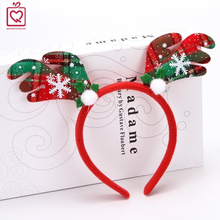 Bờm sừng tuần lộc Noel giáng sinh phụ kiện hóa trang dễ thương bạn gái, bé gái