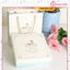 Hộp đựng quà vuông kiểu cổ điển 20x20cm hình chú Hươu kèm túi quà tặng sinh nhật người yêu