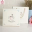 Hộp đựng quà vuông kiểu cổ điển 20x20cm hình chú Hươu kèm túi quà tặng sinh nhật người yêu